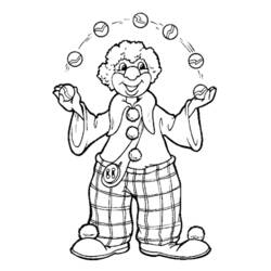 着色页: 小丑 (人物) #90893 - 免费可打印着色页