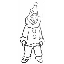 着色页: 小丑 (人物) #91001 - 免费可打印着色页
