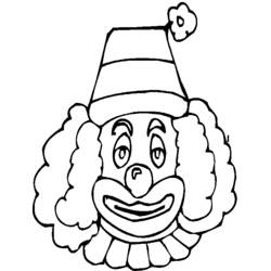 着色页: 小丑 (人物) #91005 - 免费可打印着色页