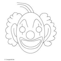 着色页: 小丑 (人物) #91059 - 免费可打印着色页