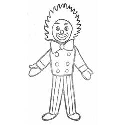 着色页: 小丑 (人物) #91080 - 免费可打印着色页