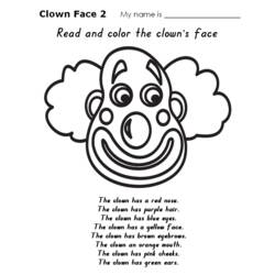着色页: 小丑 (人物) #91197 - 免费可打印着色页