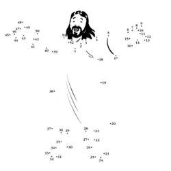 着色页: 耶稣 (人物) #98878 - 免费可打印着色页