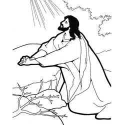 着色页: 耶稣 (人物) #98917 - 免费可打印着色页