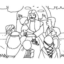 着色页: 耶稣 (人物) #99016 - 免费可打印着色页