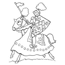 着色页: 骑士 (人物) #86893 - 免费可打印着色页