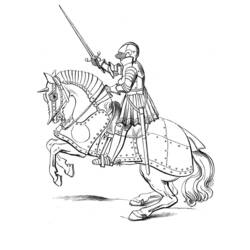 着色页: 骑士 (人物) #86894 - 免费可打印着色页