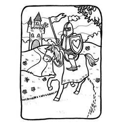 着色页: 骑士 (人物) #86907 - 免费可打印着色页