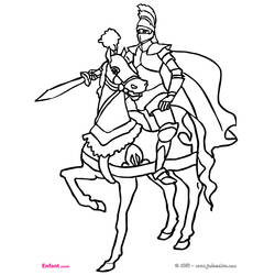 着色页: 骑士 (人物) #86912 - 免费可打印着色页
