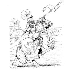 着色页: 骑士 (人物) #86916 - 免费可打印着色页