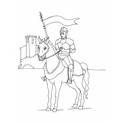 着色页: 骑士 (人物) #86925 - 免费可打印着色页