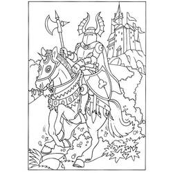 着色页: 骑士 (人物) #86949 - 免费可打印着色页