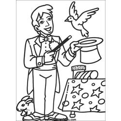 着色页: 魔术师 (人物) #100698 - 免费可打印着色页
