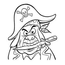 着色页: 海盗 (人物) #105017 - 免费可打印着色页