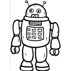 着色页: 机器人 (人物) #106572 - 免费可打印着色页
