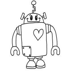着色页: 机器人 (人物) #106573 - 免费可打印着色页