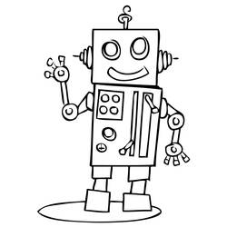 着色页: 机器人 (人物) #106574 - 免费可打印着色页