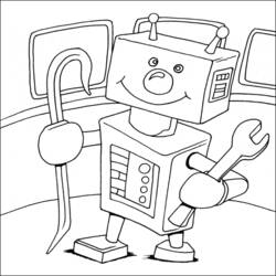 着色页: 机器人 (人物) #106597 - 免费可打印着色页