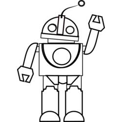 着色页: 机器人 (人物) #106630 - 免费可打印着色页