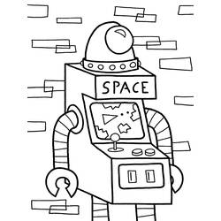 着色页: 机器人 (人物) #106643 - 免费可打印着色页