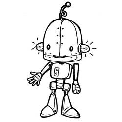着色页: 机器人 (人物) #106679 - 免费可打印着色页