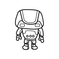 着色页: 机器人 (人物) #106711 - 免费可打印着色页