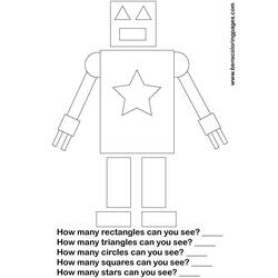 着色页: 机器人 (人物) #106730 - 免费可打印着色页