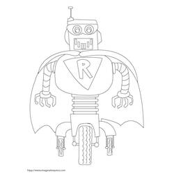 着色页: 机器人 (人物) #106750 - 免费可打印着色页