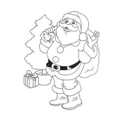 着色页: 圣诞老人 (人物) #104660 - 免费可打印着色页