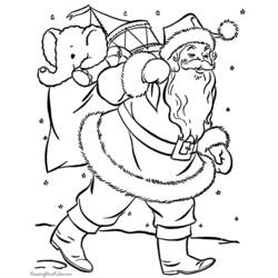 着色页: 圣诞老人 (人物) #104680 - 免费可打印着色页