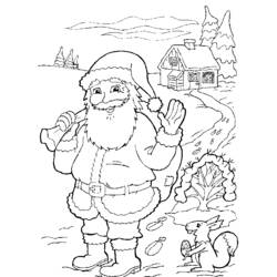 着色页: 圣诞老人 (人物) #104686 - 免费可打印着色页