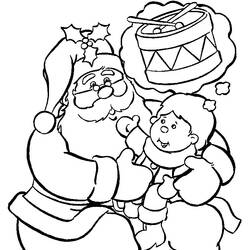 着色页: 圣诞老人 (人物) #104696 - 免费可打印着色页