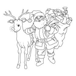 着色页: 圣诞老人 (人物) #104731 - 免费可打印着色页