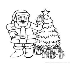 着色页: 圣诞老人 (人物) #104746 - 免费可打印着色页