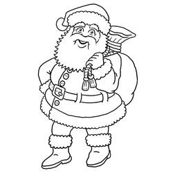 着色页: 圣诞老人 (人物) #104752 - 免费可打印着色页