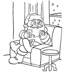 着色页: 圣诞老人 (人物) #104794 - 免费可打印着色页
