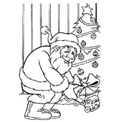 着色页: 圣诞老人 (人物) #104807 - 免费可打印着色页