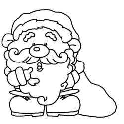 着色页: 圣诞老人 (人物) #104816 - 免费可打印着色页