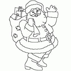 着色页: 圣诞老人 (人物) #104821 - 免费可打印着色页