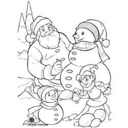 着色页: 圣诞老人 (人物) #104836 - 免费可打印着色页