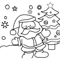 着色页: 圣诞老人 (人物) #104854 - 免费可打印着色页