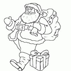 着色页: 圣诞老人 (人物) #104872 - 免费可打印着色页