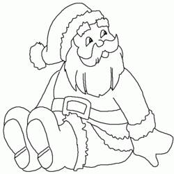 着色页: 圣诞老人 (人物) #104879 - 免费可打印着色页