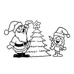 着色页: 圣诞老人 (人物) #104917 - 免费可打印着色页