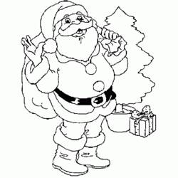 着色页: 圣诞老人 (人物) #104993 - 免费可打印着色页