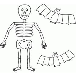 着色页: 骨骼 (人物) #147440 - 免费可打印着色页