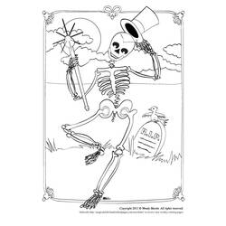着色页: 骨骼 (人物) #147488 - 免费可打印着色页