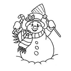 着色页: 雪人 (人物) #89156 - 免费可打印着色页
