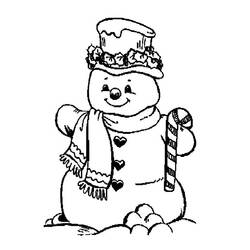着色页: 雪人 (人物) #89157 - 免费可打印着色页