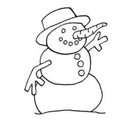 着色页: 雪人 (人物) #89159 - 免费可打印着色页